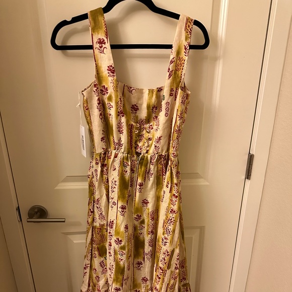 Reformation Bucatini Maxi Linen Dress Manor NWT Size 2 - Picture 2 of 5